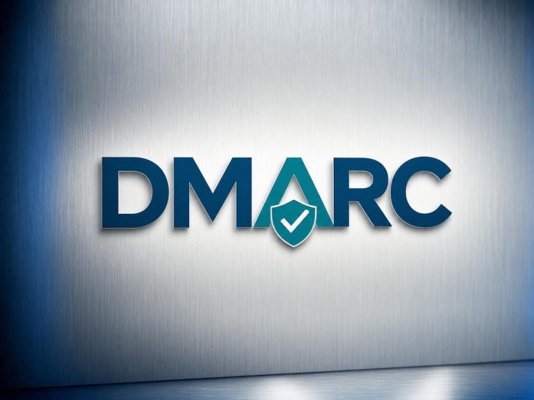 DMARC logo — protocole d'authentification email p=quarantine et transition vers enforcement